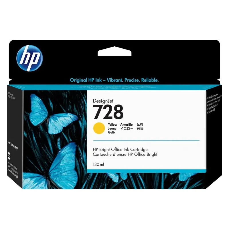 ตลับหมึกอิงค์เจ็ท HP F9J65A สีเหลือง