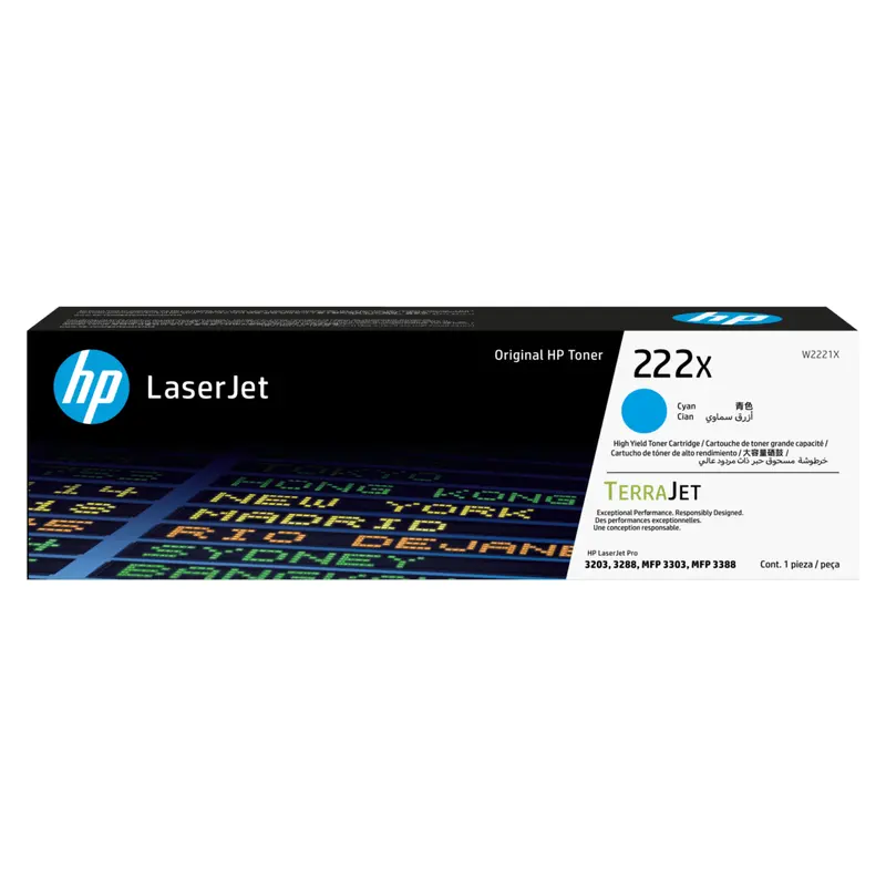 ตลับหมึกโทนเนอร์ HP W2221X สีฟ้า