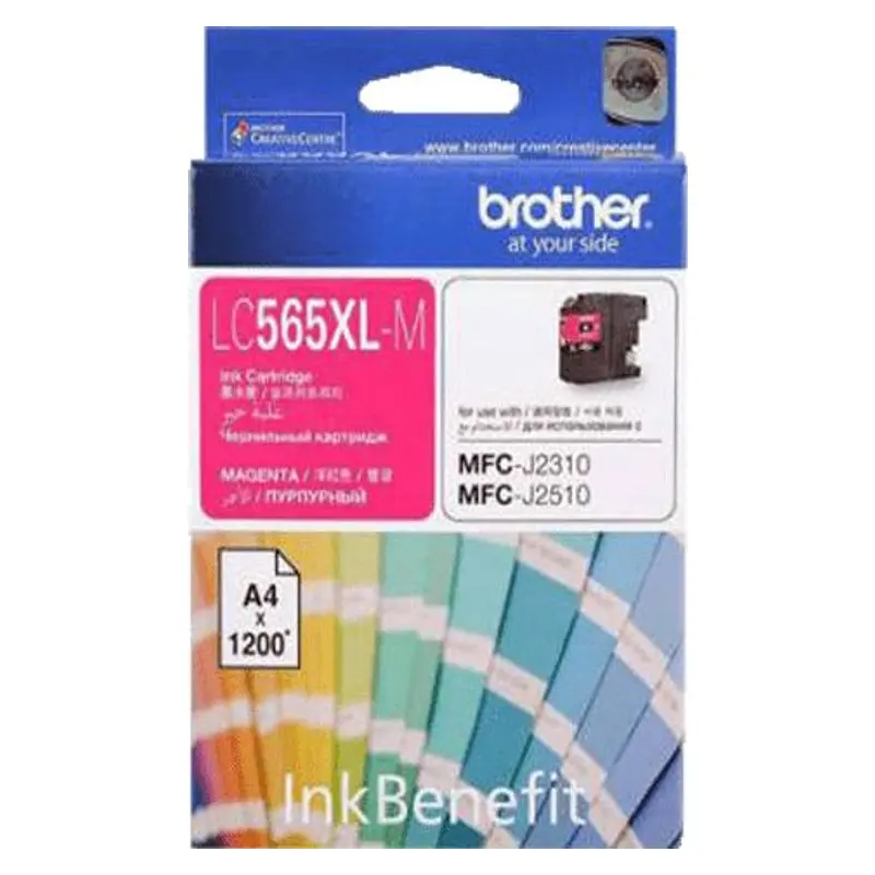 ตลับหมึกอิงค์เจ็ท Brother LC-565XLM สีชมพู