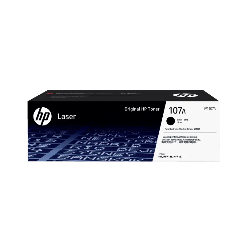 ตลับหมึกโทนเนอร์ HP W1107A สีดำ