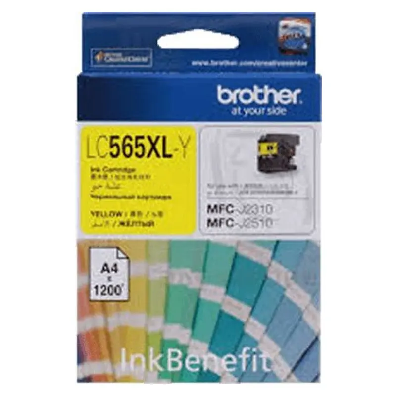 ตลับหมึกอิงค์เจ็ท Brother LC-565XLY สีเหลือง