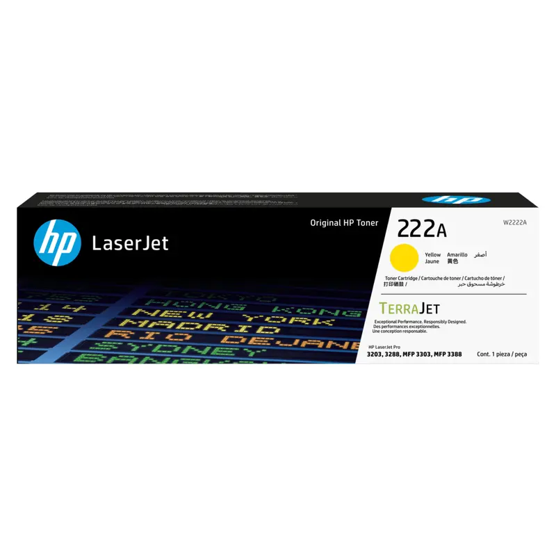 ตลับหมึกโทนเนอร์ HP W2222A สีเหลือง