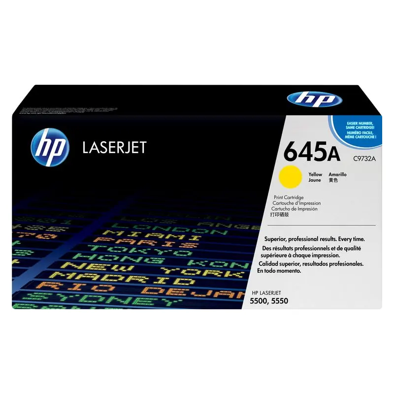 ตลับหมึกโทนเนอร์ HP C9732A สีเหลือง