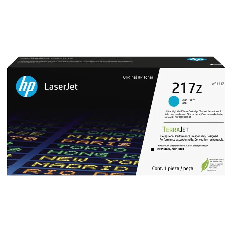 ตลับหมึกโทนเนอร์ HP W2171Z สีฟ้า