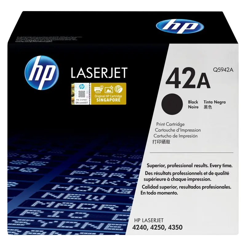ตลับหมึกโทนเนอร์ HP Q5942A สีดำ