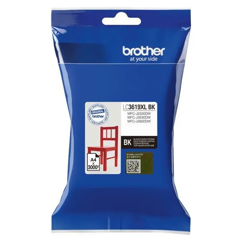 ตลับหมึกอิงค์เจ็ท Brother LC-3619XLBK สีดำ