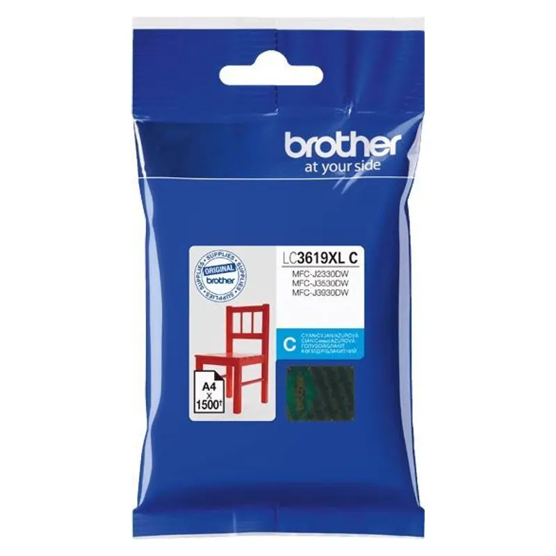 ตลับหมึกอิงค์เจ็ท Brother LC-3619XLC สีฟ้า