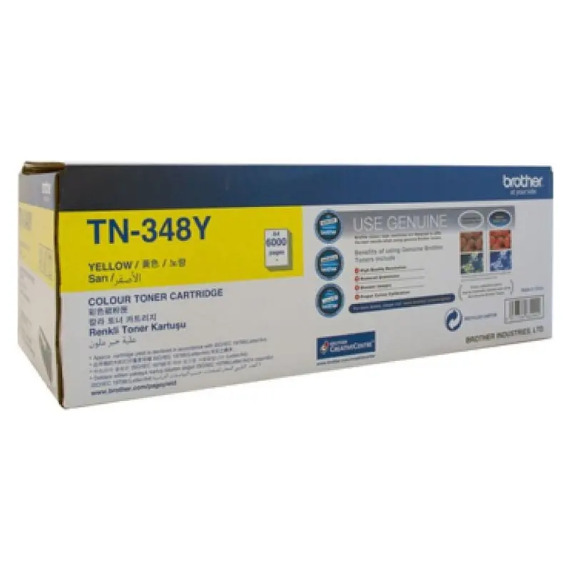 ตลับหมึกโทนเนอร์ Brother TN-348Y สีเหลือง