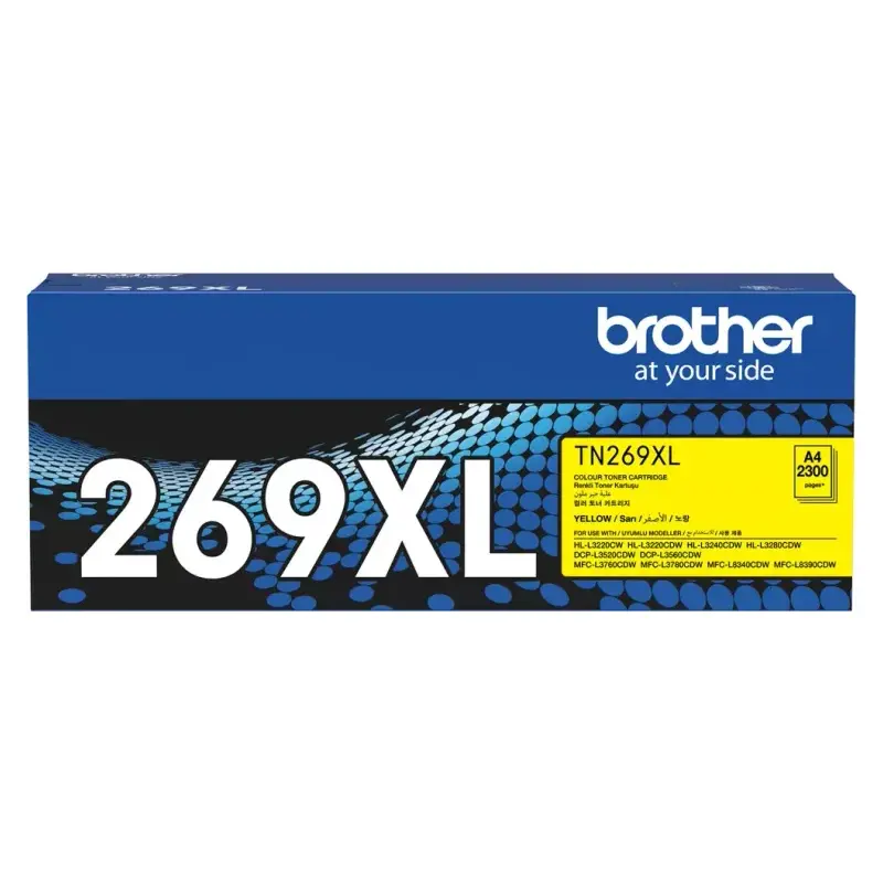 ตลับหมึกโทนเนอร์ Brother TN-269XLY สีเหลือง