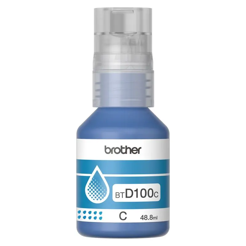 หมึกเติมแบบขวด Brother BT-D100C สีฟ้า รูปที่ 2